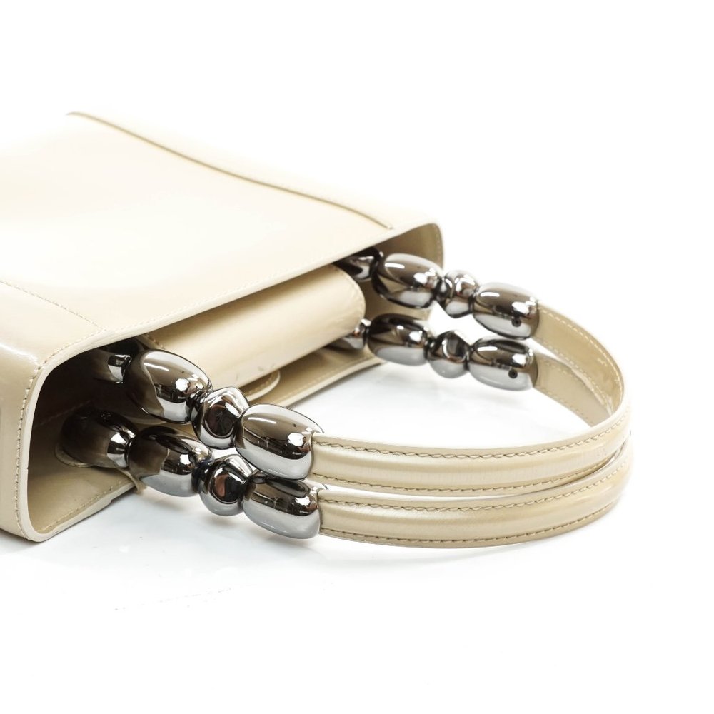 Authentic Christian Dior Hand Bag Enamel - Picture 5 of 14